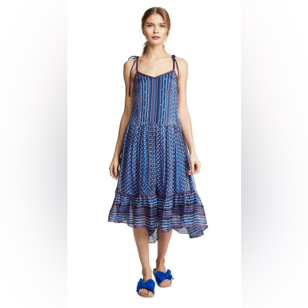 ULLA JOHNSON TALIN DRESS IN CERULEAN